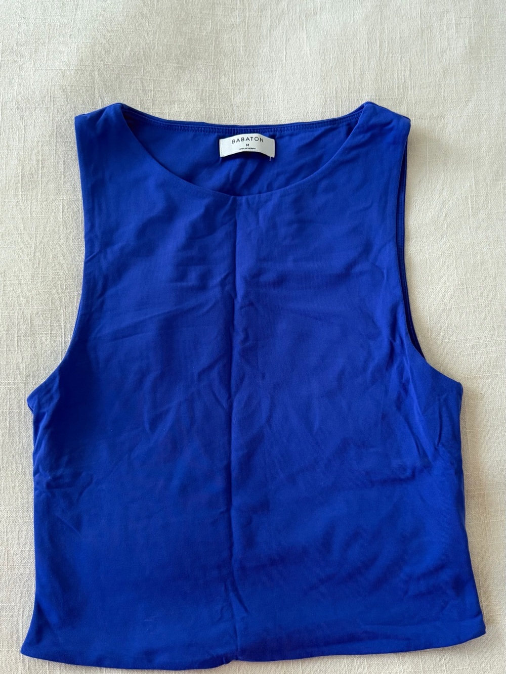 NWOT - Aritzia Babaton Cobalt Blue Sculpt muscle tank size M